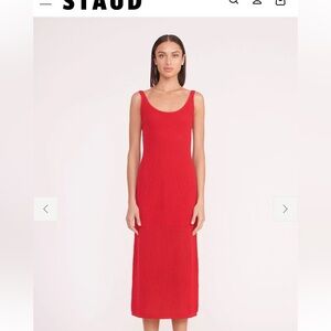 Staud Red Dress